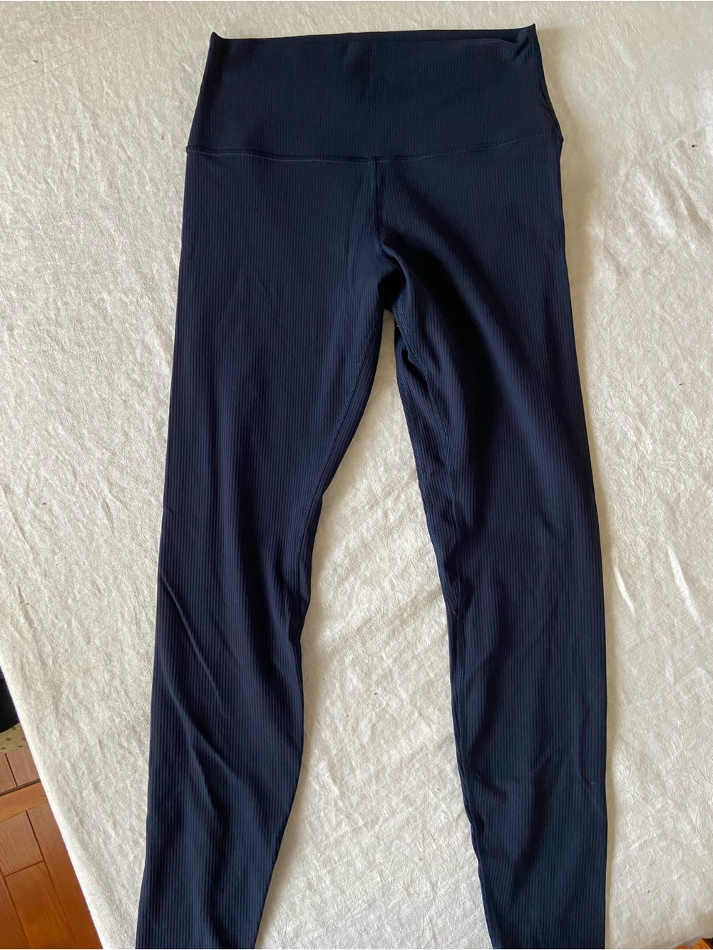 lululemon athletica Navy Ribbed Leggings with Size 8